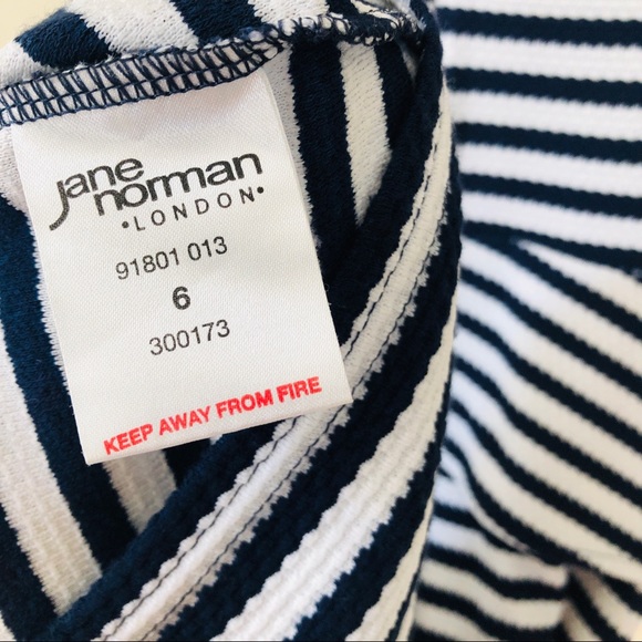 Striped Peplum Midi Dress - Picture 8 of 9